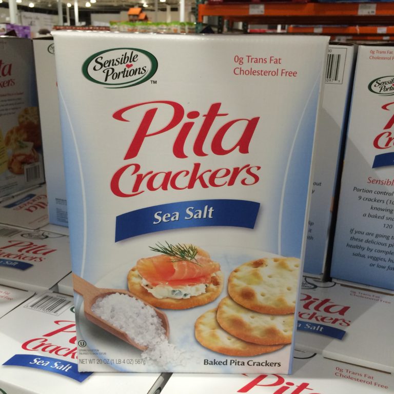 Sensible Portions Pita Crackers Sea Salt 20 Ounce Box CostcoChaser