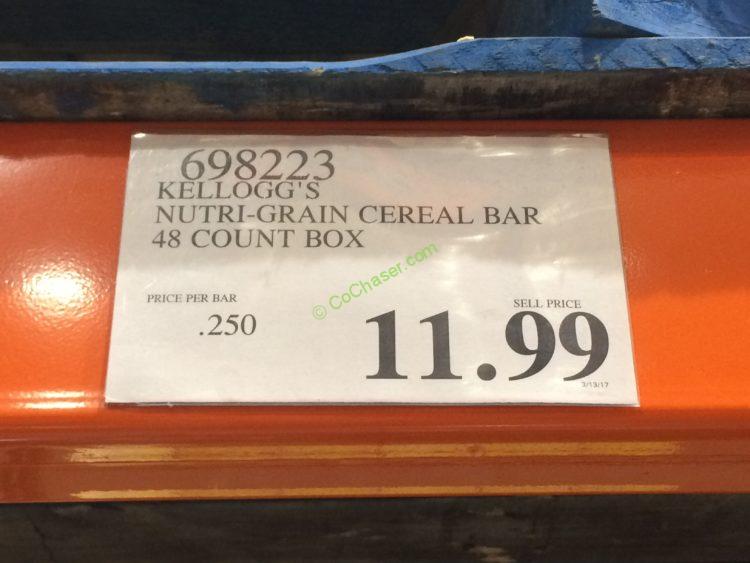 Costco698223KelloggsNutriGrainCerealBartag CostcoChaser