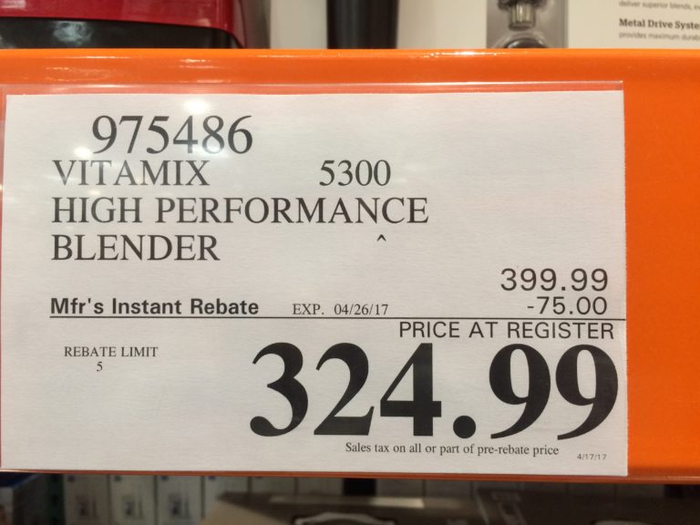 Vitamix 5300 at Costco CostcoChaser