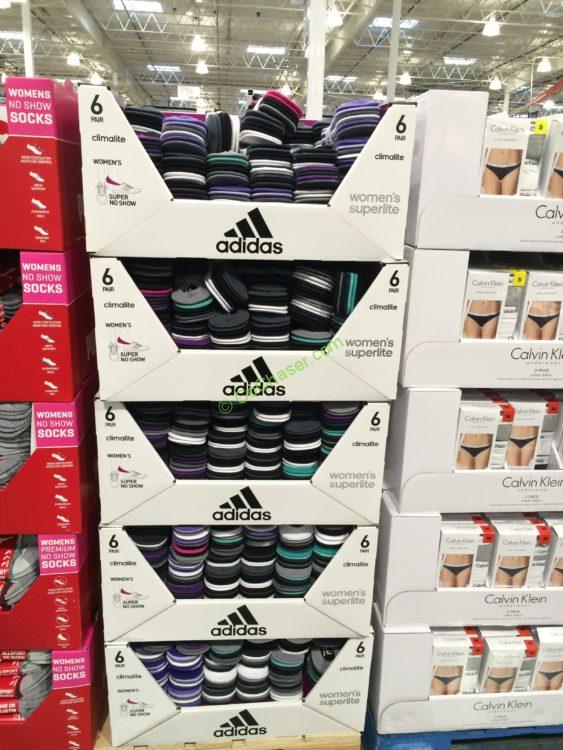 Adidas Ladies’ Climalite Superlite No-show Sock 6 Pair
