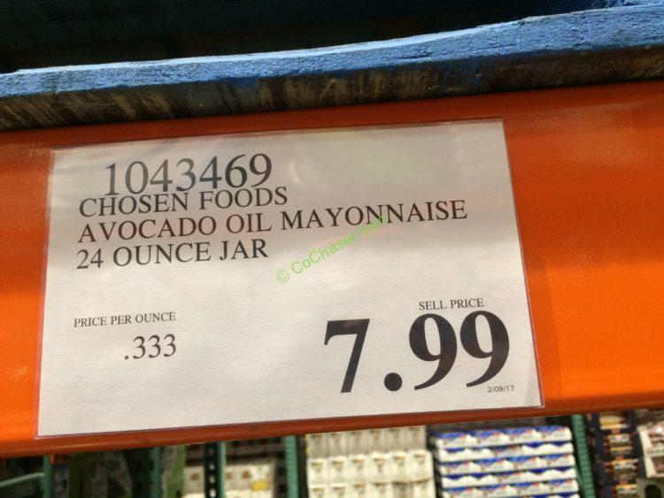 Costco1043469ChosenFoodsAvocadoOilMayonnaisetag CostcoChaser