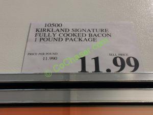 Costco-10500-Kirkland-Signature-Fully-Cooked-Bacon-tag