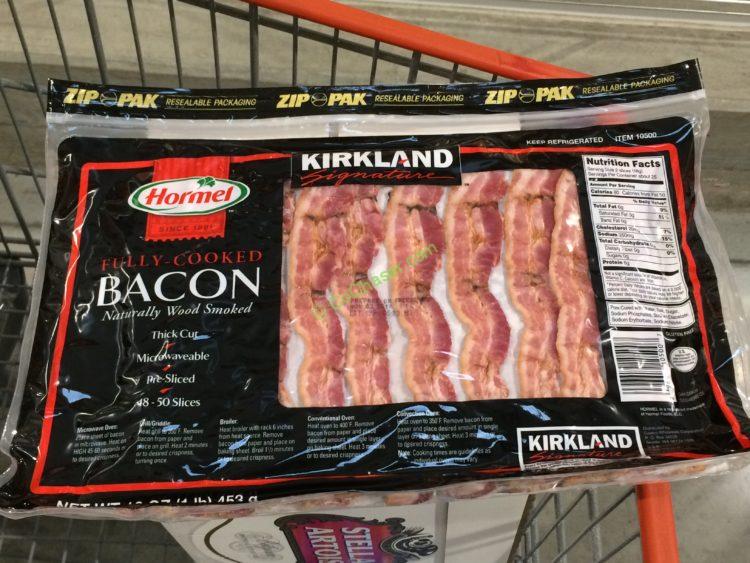 Bacon перевод. Готовый бекон. Kirkland Signature [Costco]. Бекон готовый в упаковке. Черный бекон.