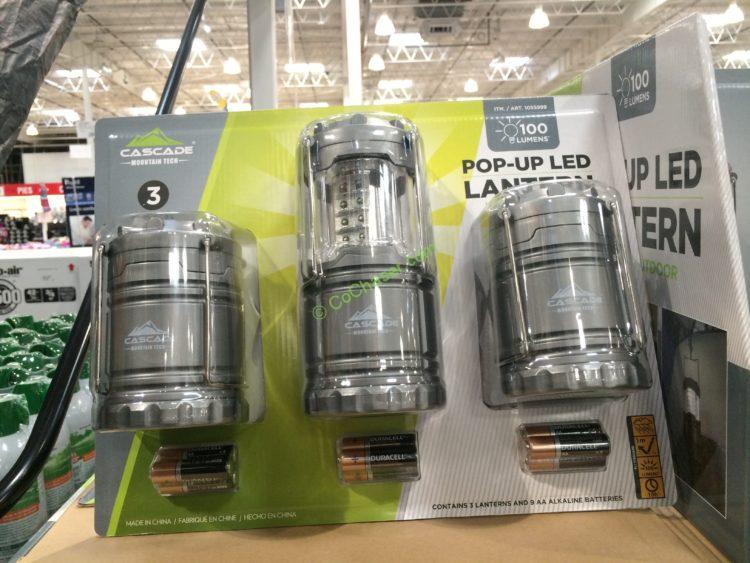 Cascade Mountain Tech Mini Collapsible Lantern 3 Pack