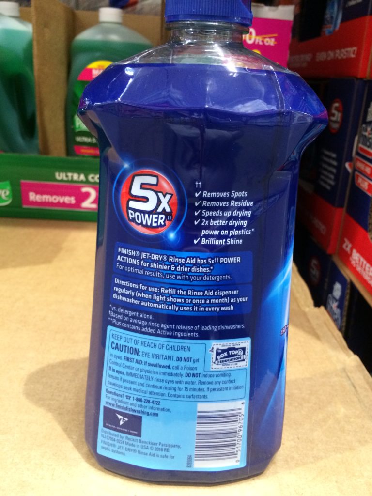 Costco1064186FinishJetDryPlusDishwasherRinseAidback CostcoChaser