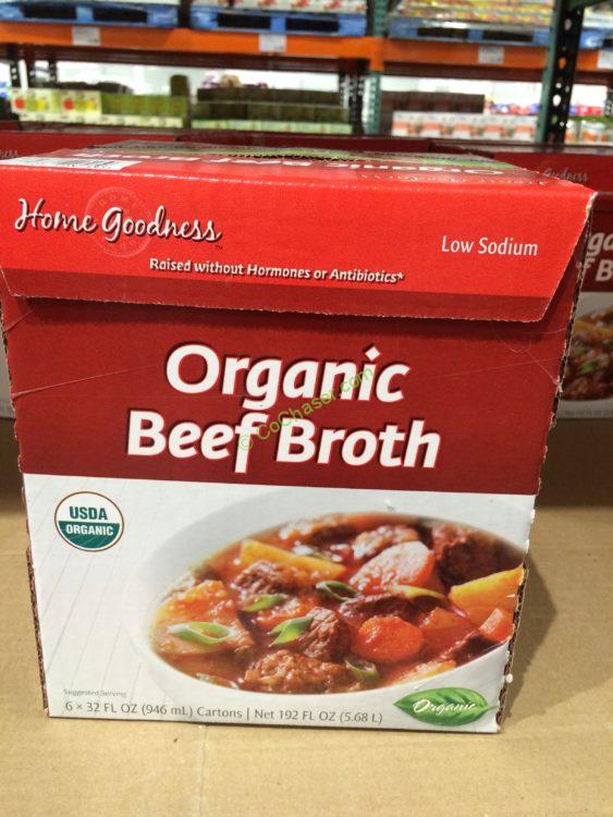 Home Goodness Organic Beef Broth 6/32 Ounce Containers