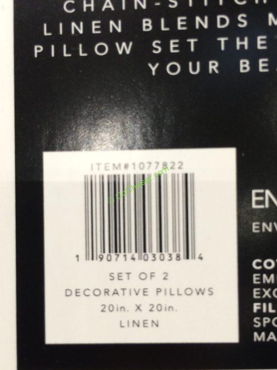 Envogue Home Decorative Pillow 2 Pack CostcoChaser