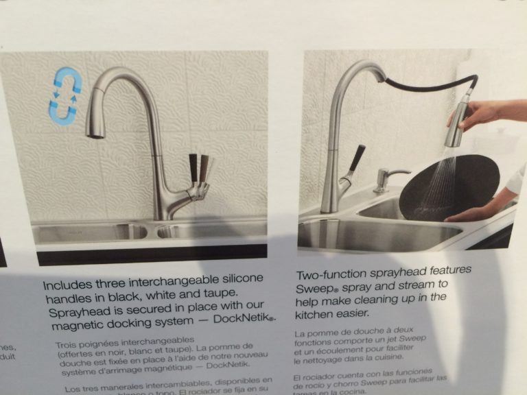 Costco1095111KohlerStainlessSteelSinkFaucetPackagepart2