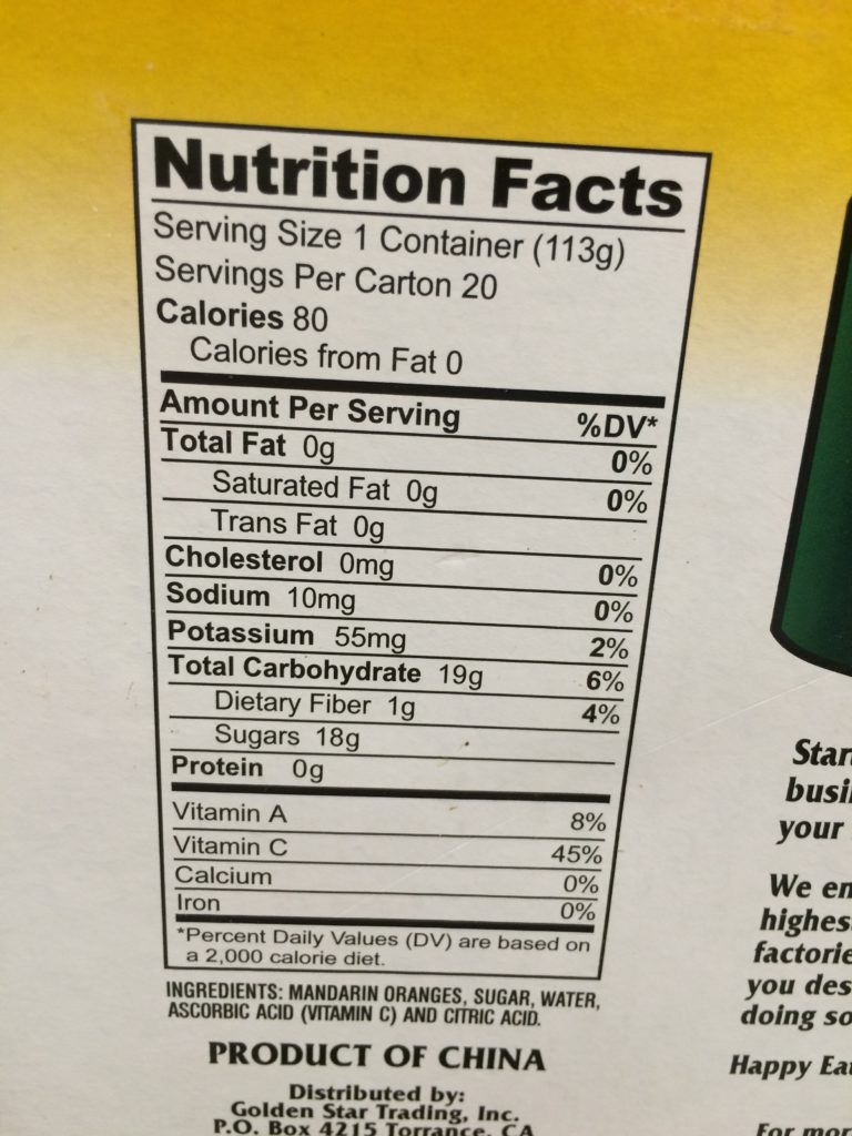 Costco1099980GoldenStarMandarinOrangeCupschart CostcoChaser