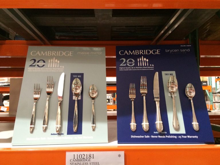 Cambridge Stainless Steel 20 Piece Flatware Set CostcoChaser