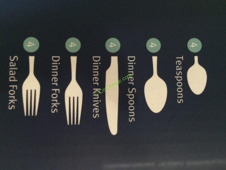 Costco1102181CambridgeStainlessSteel20PieceFlatwareSetitem1