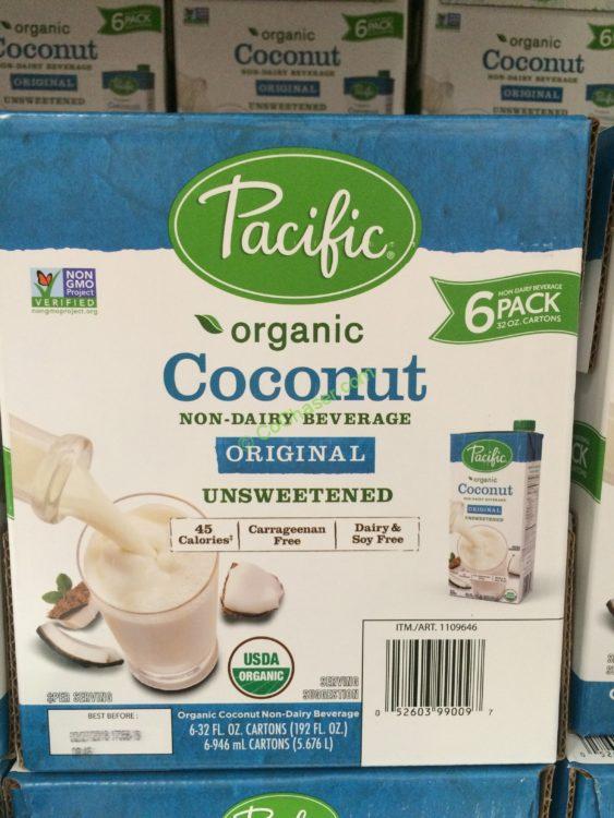 Pacific Organic Coconut Beverage 6/32 Ounce Containers CostcoChaser