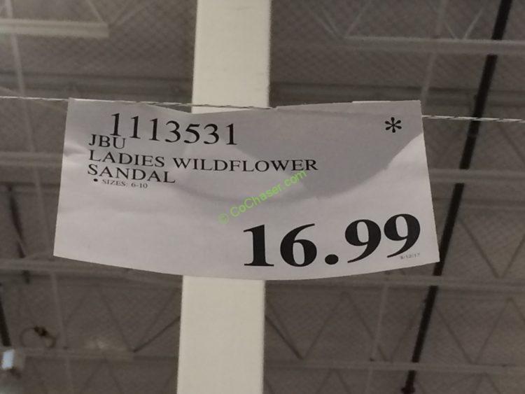 Costco-1113531-JBU-ladies-Wildflower-Sandal-tag