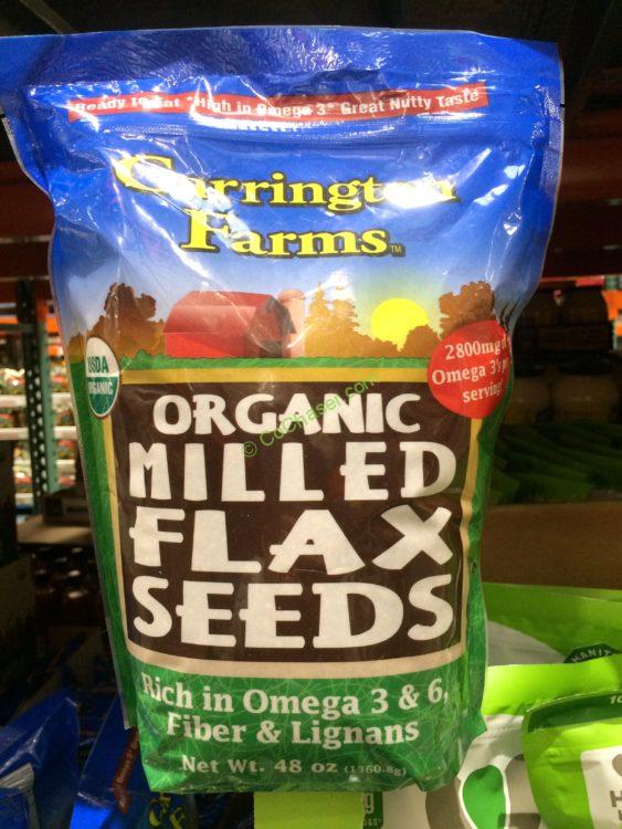 Carrington Farms Organic Milled Flax Seeds 48 Ounce Bag CostcoChaser