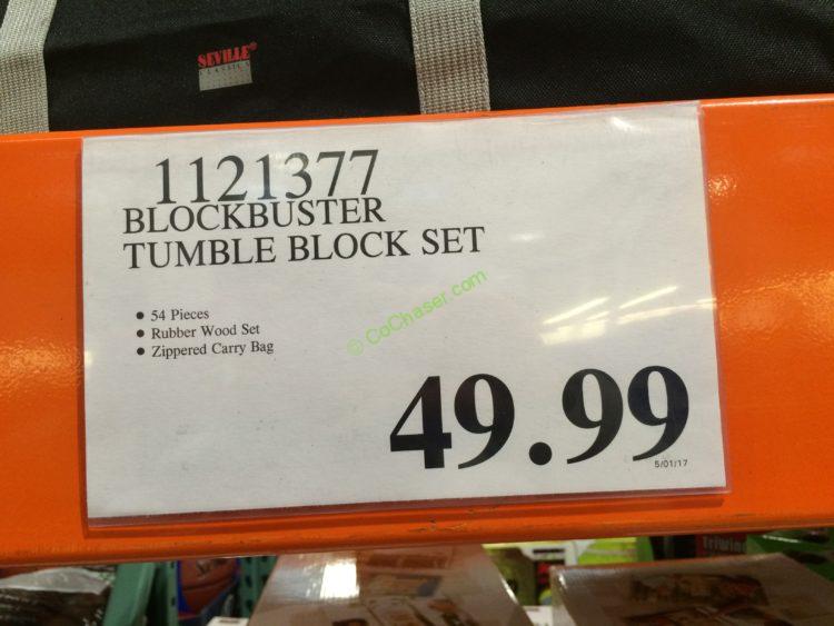 Costco1121377BlockbusterTumbleBlockSet tag CostcoChaser