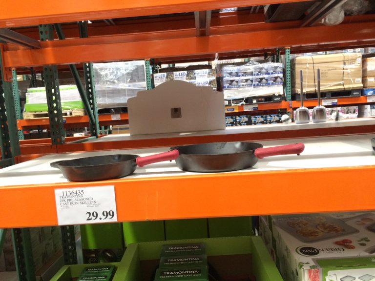 Tramontina 2PK Preseasoned Cast Iron Skillet Set CostcoChaser