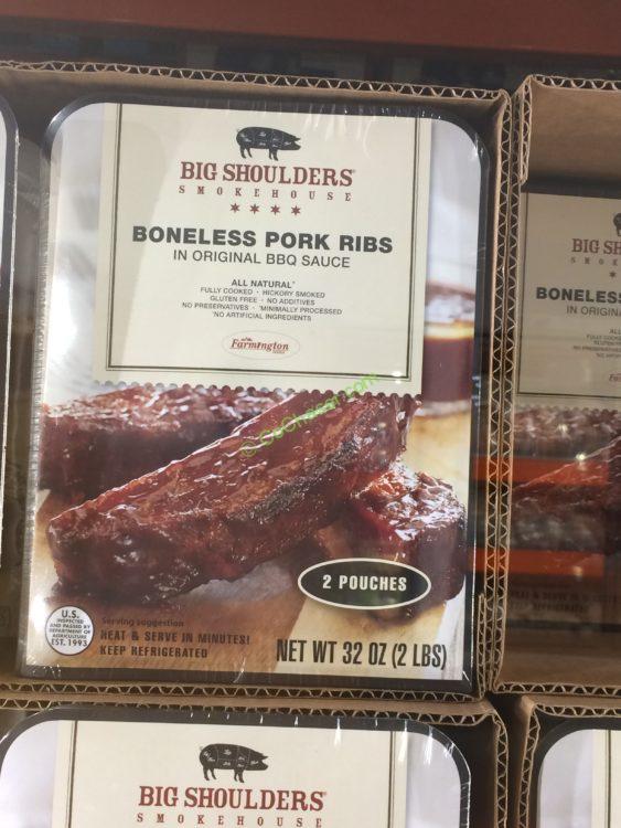 Big Shoulders Boneless Pork Ribs 32 Ounce Package