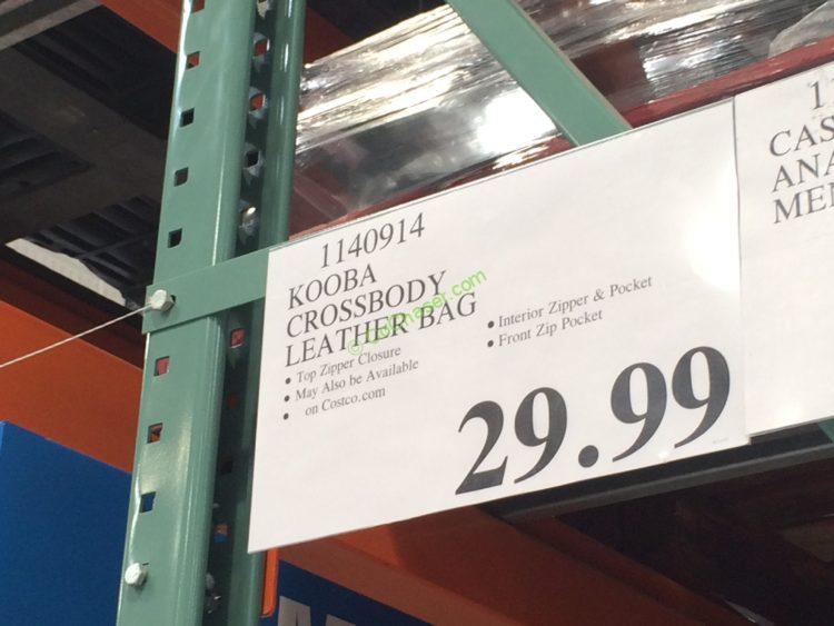 Costco1140914KOOBACrossbodyLeatherBagtag CostcoChaser