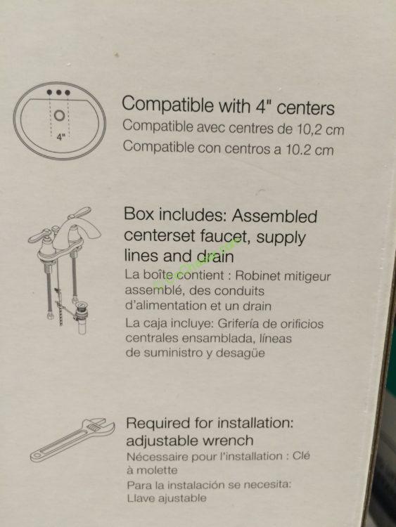 Kohler Bellwood Centerset Bathroom Faucet Brushed Nickel CostcoChaser