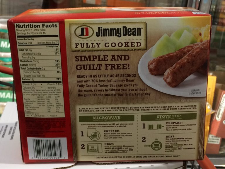 Jimmy Dean Turkey Sausage Links 48 Count Package CostcoChaser