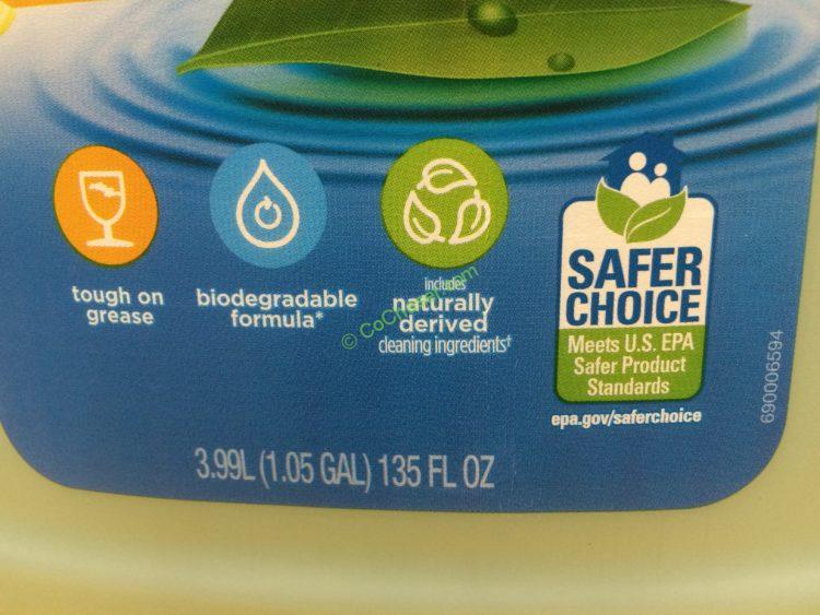 Kirkland Signature ENV Friendly Dish Soap 135 ounce Bottle CostcoChaser