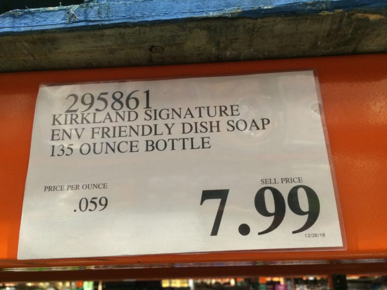 Costco295861KirklandSignatureEN FriendlyDishSoaptag CostcoChaser