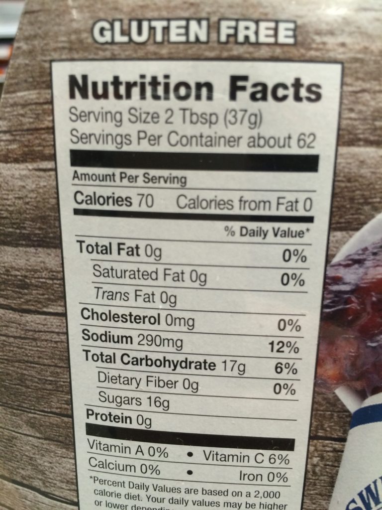 Costco383456SweetBabyRaysBarbequeSaucechart CostcoChaser