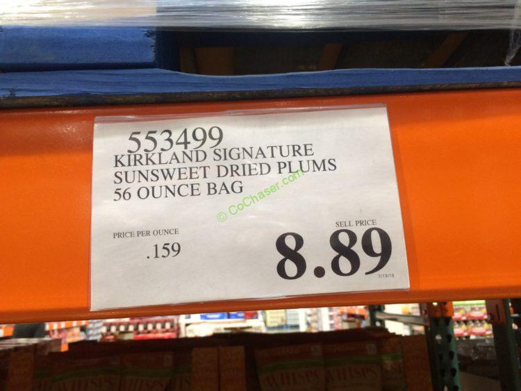 Kirkland Signature Sunsweet Whole Dried Plums 56 Ounce CostcoChaser