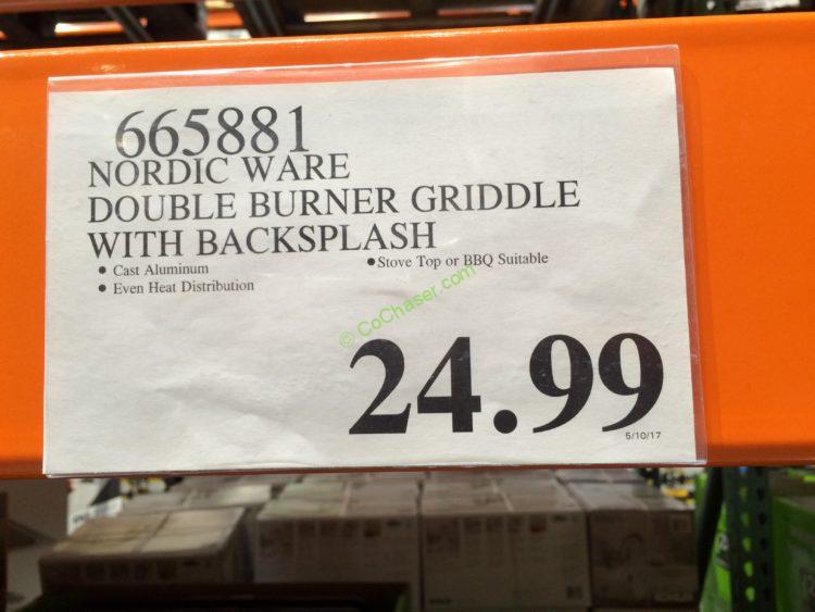 Costco-665881-Nordic-Ware-Double-Burner-Griddle-with-Backsplash-tag