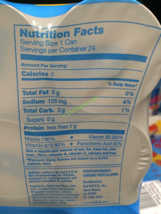 Red Bull Sugar Free 24/8.4 Ounce Cans CostcoChaser