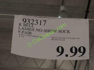 Costco-932317-K-Bell-Ladies-No-Show-Sock-tag