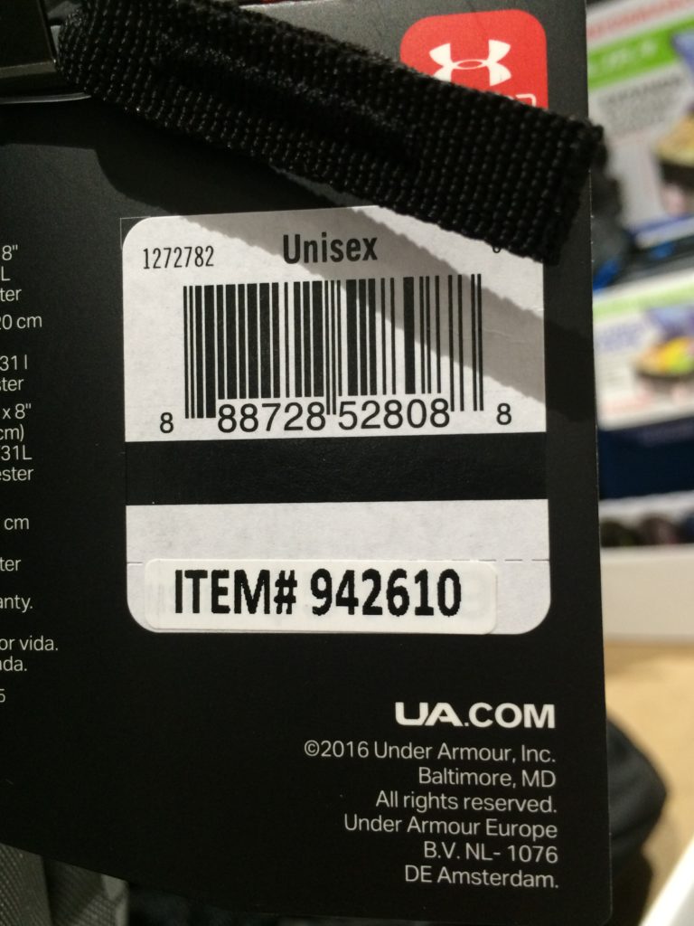 Costco942610UnderArmourHustleIIBackpackbar CostcoChaser
