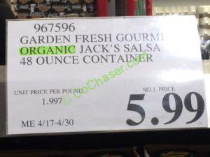 Costco-967596-Garden Fresh-Organic-Jacks-Salsa-tag