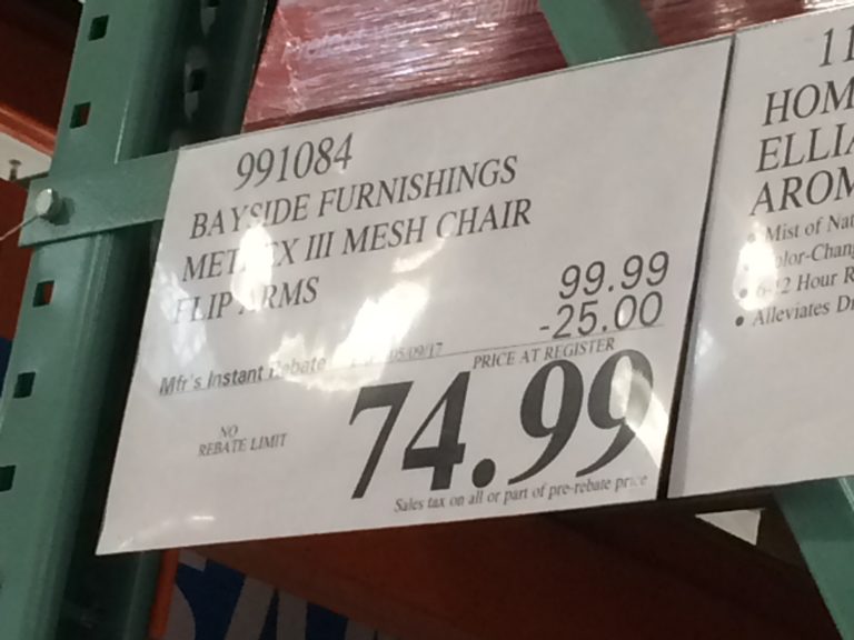 Bayside Furnishings Metrex III Silver Mesh Office Chair CostcoChaser