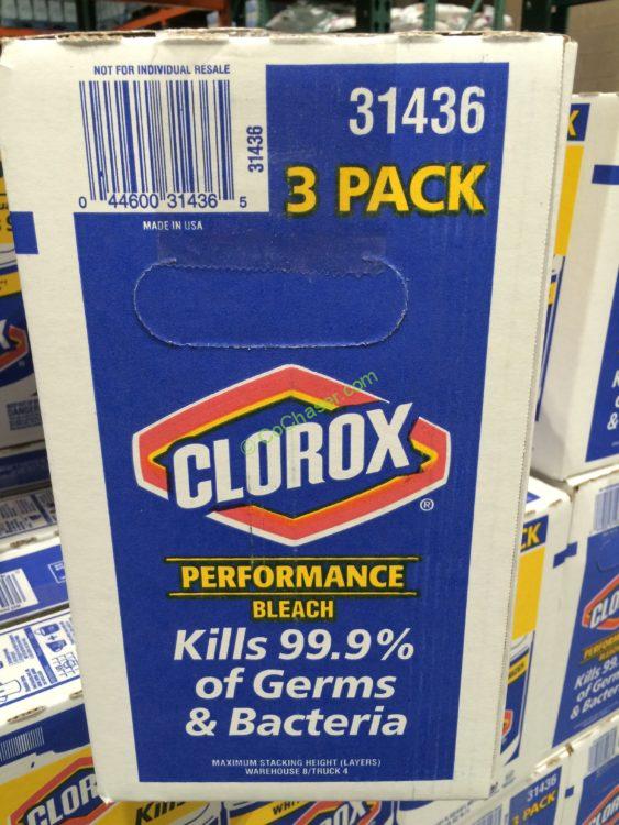 Clorox Performance Bleach 3/121 Ounce Bottles CostcoChaser