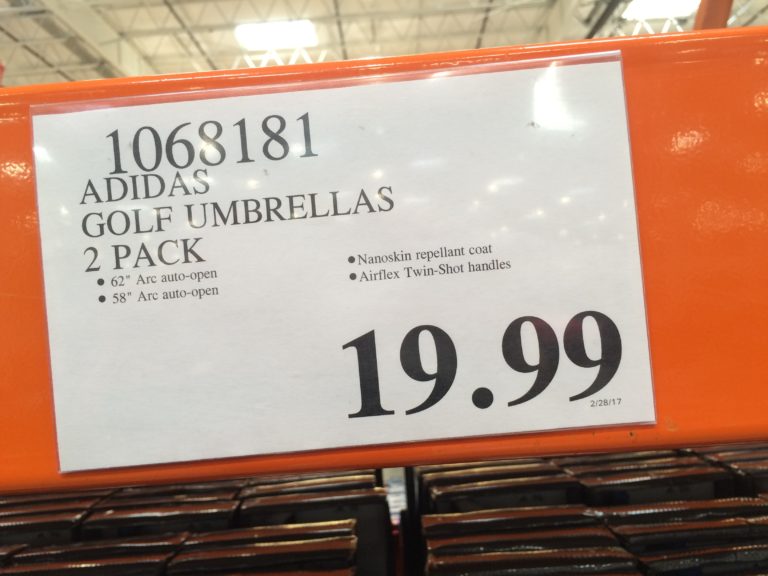 ShedRain Adidas Golf Umbrella 2PK CostcoChaser