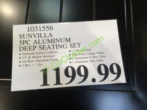 Costco-1031556-Sunvilla-5PC-Aluminum-Deep-Seating-Set-tag