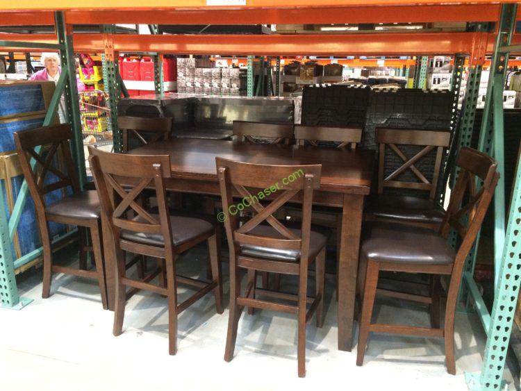 Costco-1041199-IMAGIO-Home-Furniture-9PC-Counter-Height Dinning-Set