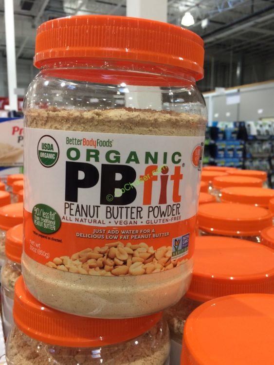 Better Body Foods PBfit Organic Peanut Butter Powder 30 Ounce Jar