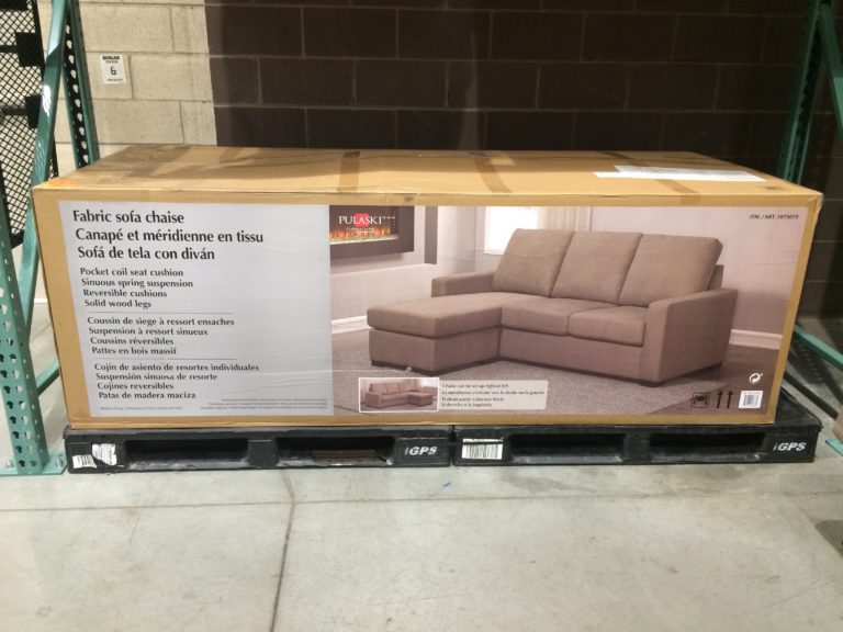 Costco1075075PulaskiFurnitureFabricSofaChaisebox CostcoChaser