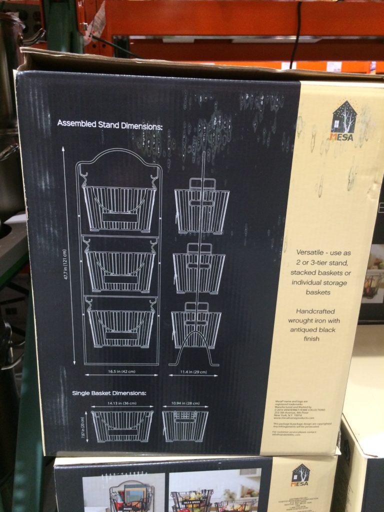 Costco1103109MesaDelawareFloorStanding3TierBasketssize