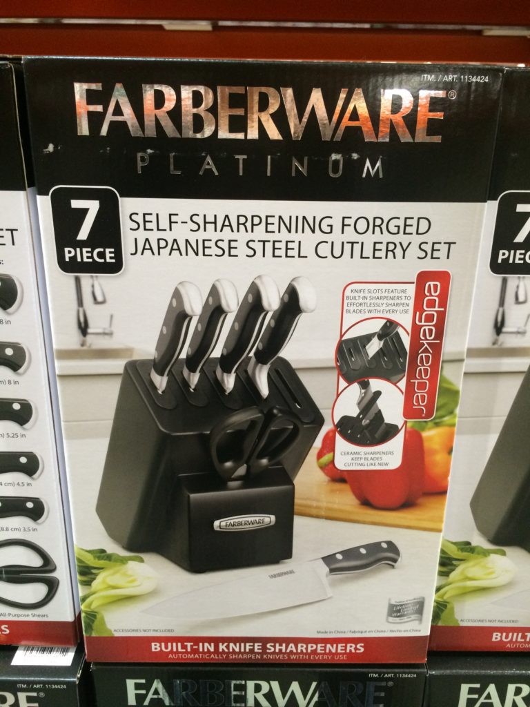 Farberware 7PC Self Sharpening Knife Block Set, Model 5204467 CostcoChaser