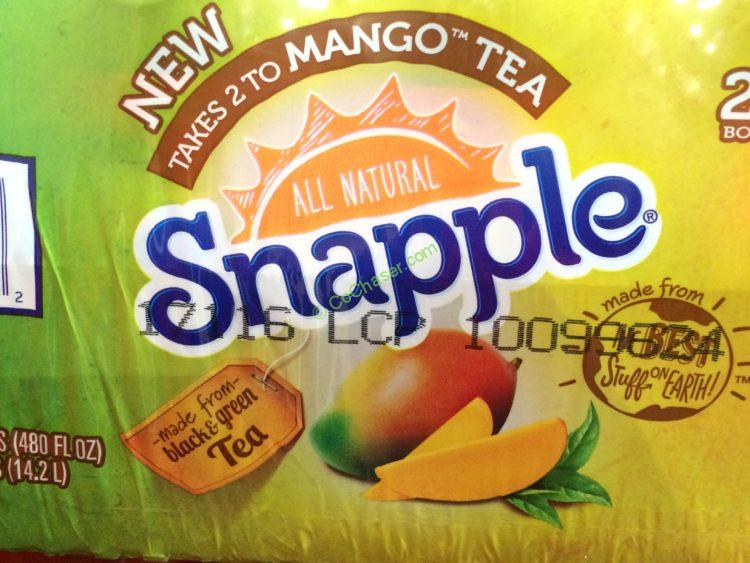 Costco1145401SnappleMangoTeaname CostcoChaser