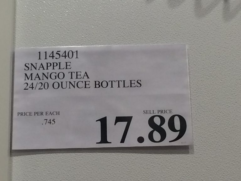Costco1145401SnappleMangoTeatag CostcoChaser