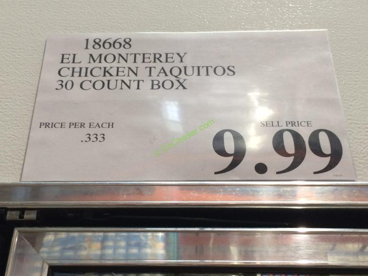 Costco18668ELMontereyChickenTaquitostag CostcoChaser
