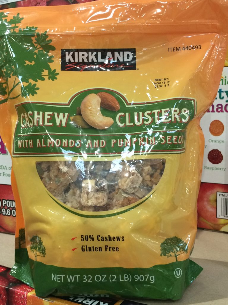 Kirkland Signature Cashew Cluster 32 Ounce Bag CostcoChaser