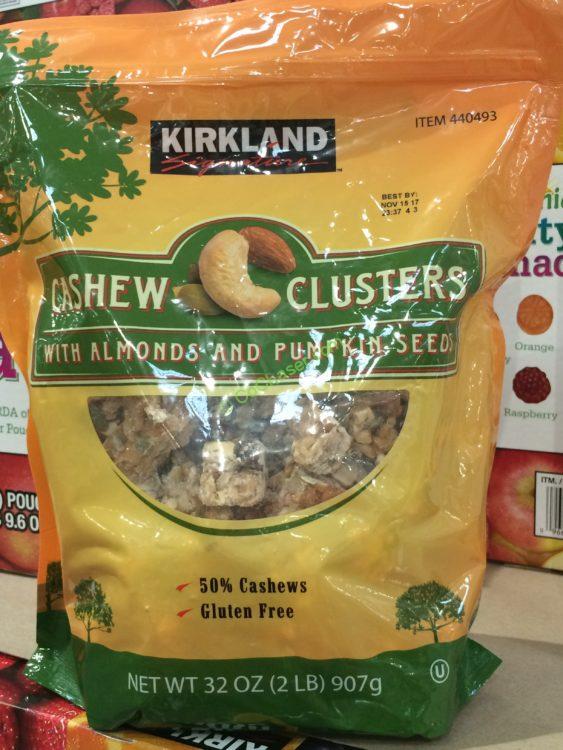 Kirkland Signature Cashew Cluster 32 Ounce Bag