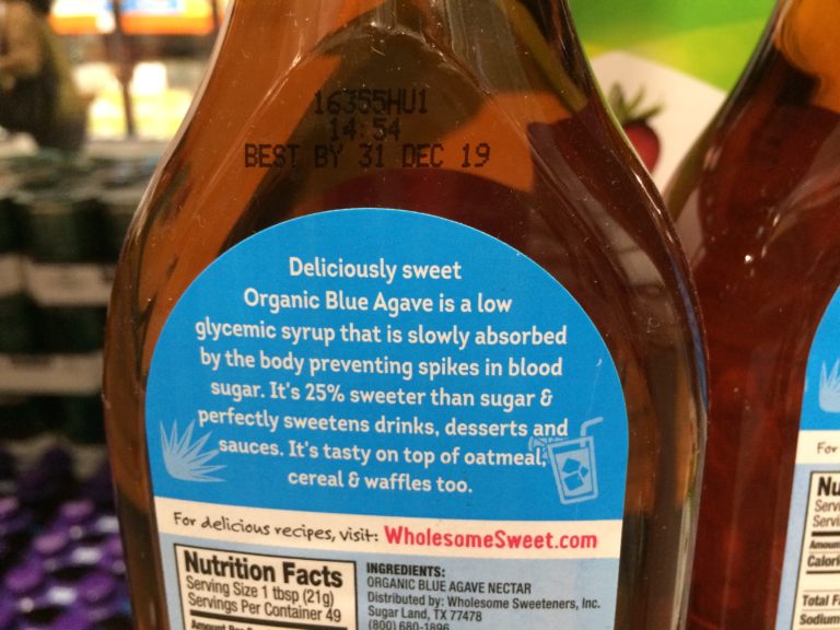 Wholesome Sweeteners Organic Agave Nectar 2/26 Ounce Bottles CostcoChaser