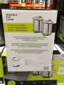 Costco-709890-Sensible-Eco-Lliving-8L-Stainless-Steel-Step-Trash-Can-back