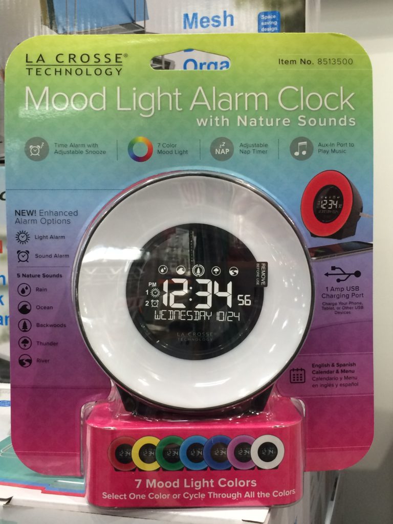 La Crosse Mood Light Color LCD Alarm Clock, Model C85135 CostcoChaser